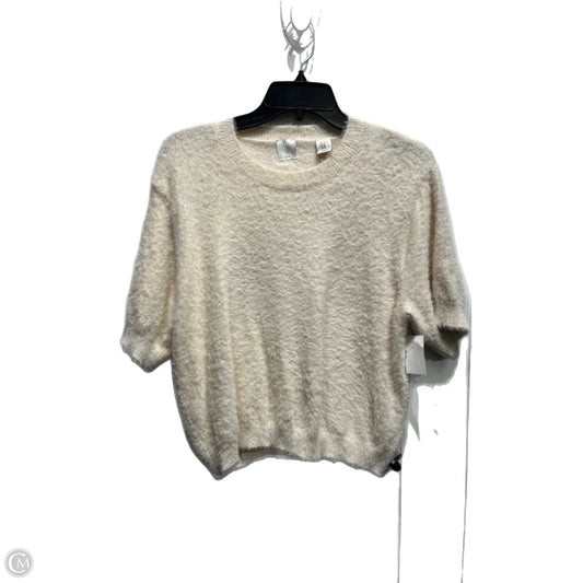 Sweater Short Sleeve By Joie In Cream, Size: Xl