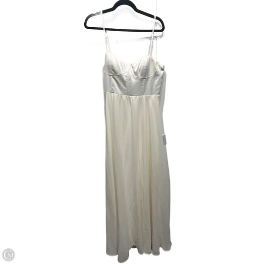 Dress Party Long By Lulus In Ivory, Size: Xl