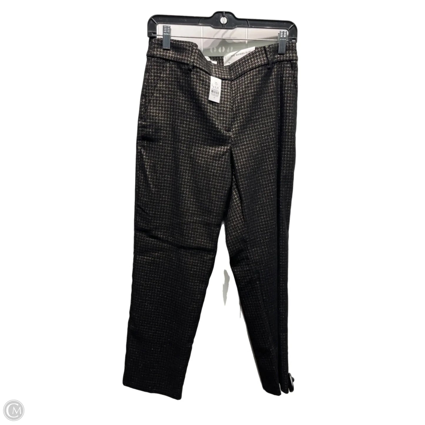 Pants Dress By Loft In Black & Gold, Size: 6