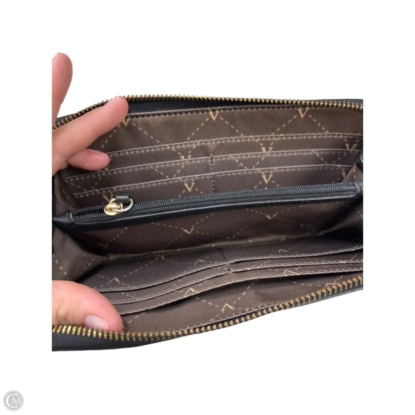 Wallet Leather By Vince Camuto, Size: Large