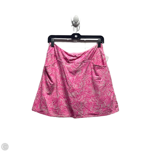 Skirt Designer By Lilly Pulitzer In Pink & White, Size: M