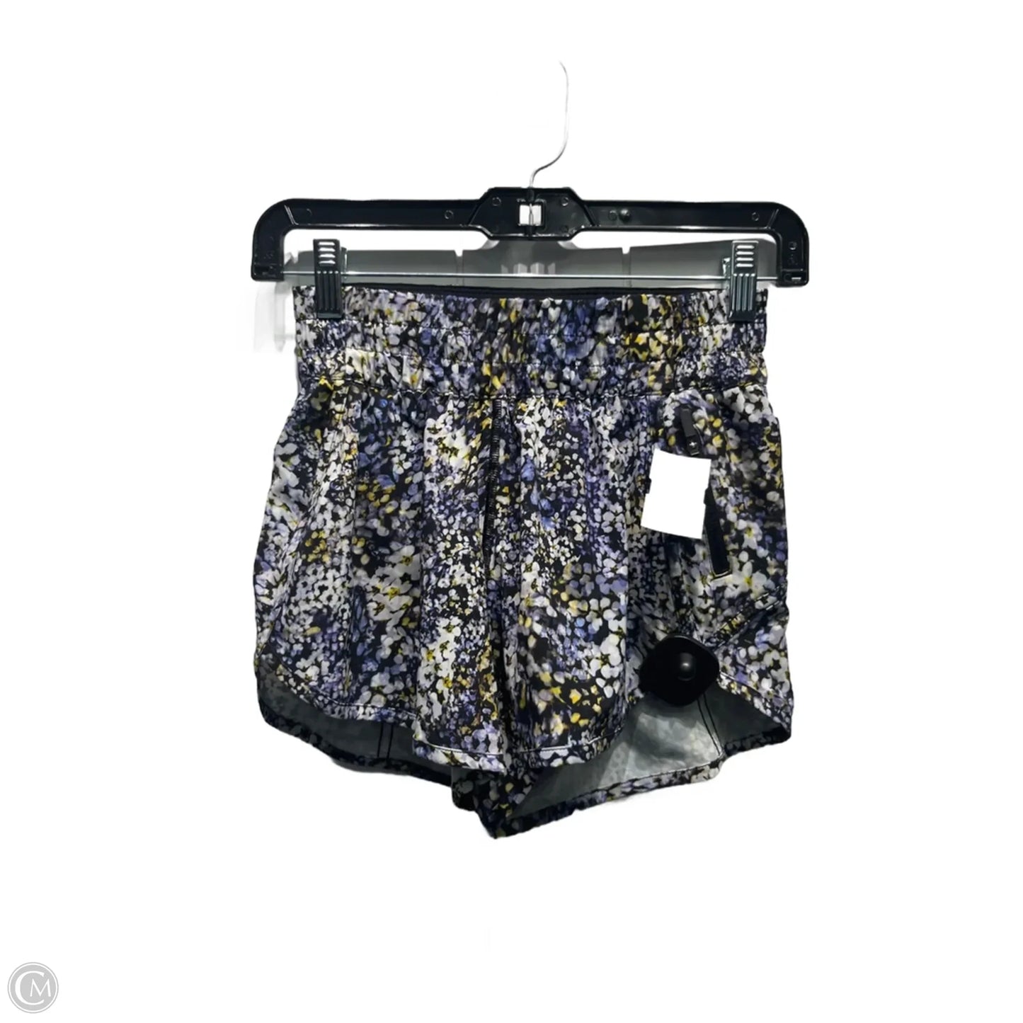 Athletic Shorts By Lululemon In Blue & Yellow, Size: 4