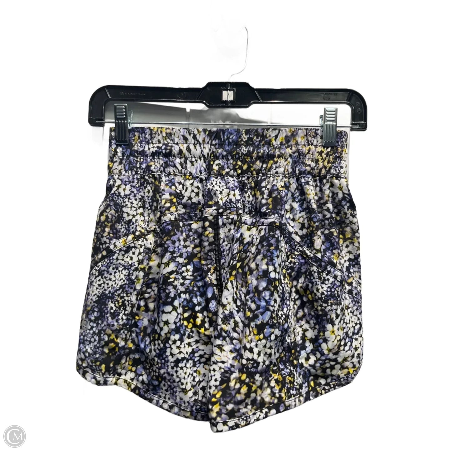 Athletic Shorts By Lululemon In Blue & Yellow, Size: 4