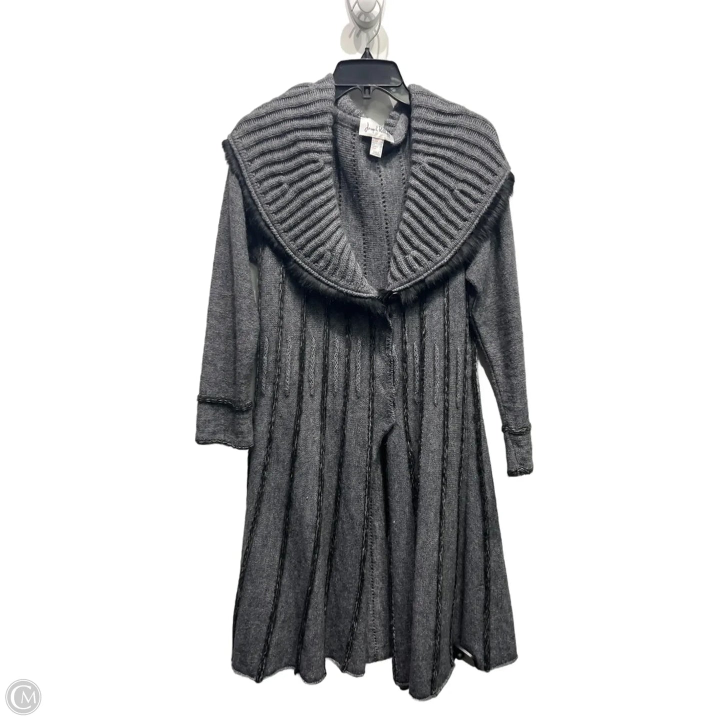 Sweater Cardigan By Joseph Ribkoff In Grey, Size: 12