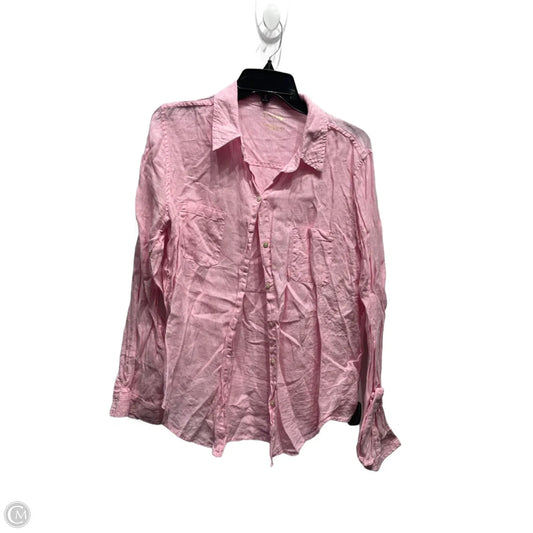Top Long Sleeve Designer By Lilly Pulitzer In Pink, Size: L