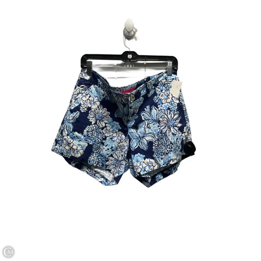 Shorts Designer By Lilly Pulitzer In Blue & White, Size: 10