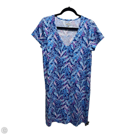 Dress Designer By Lilly Pulitzer In Blue & Purple, Size: M