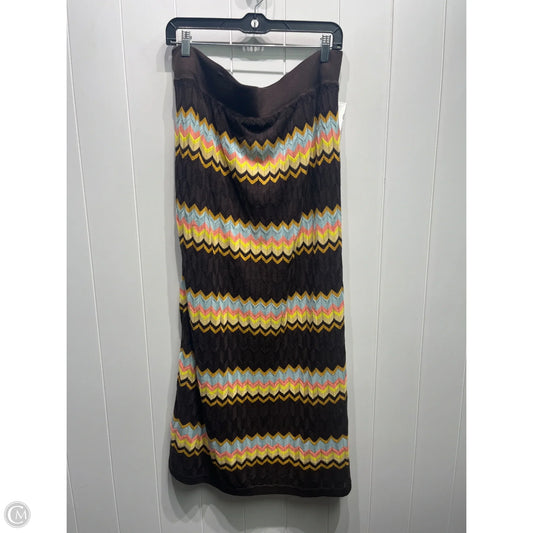 Skirt Maxi By Target-designer In Brown & Yellow, Size: L