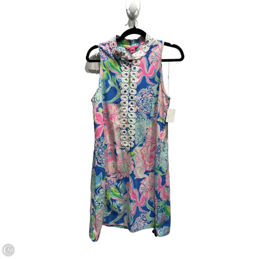 Dress Designer By Lilly Pulitzer In Green & Pink, Size: 6