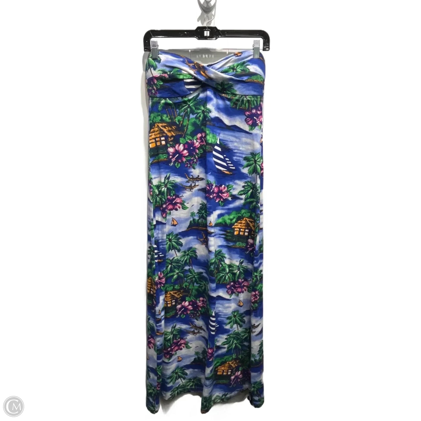 Dress Casual Maxi By Tommy Bahama In Blue & Green, Size: S