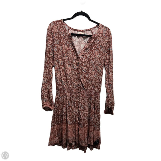 Dress Casual Short By Faherty In Cream & Red, Size: M