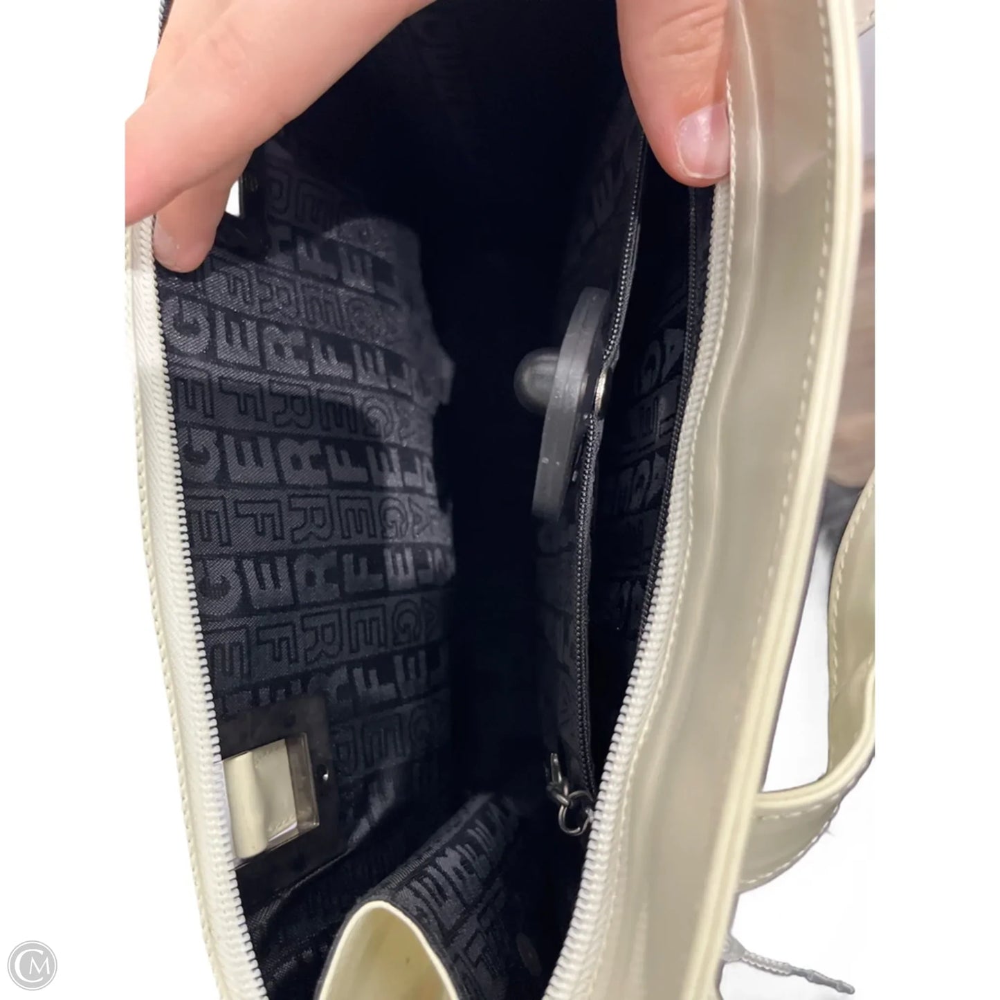 Handbag Leather By karl lagerfeld paris, Size: Medium