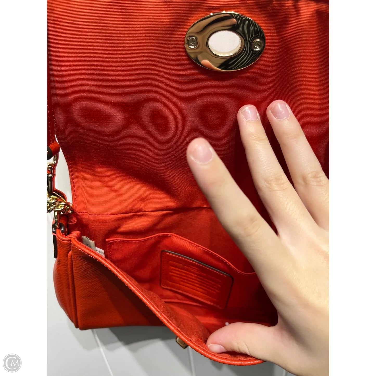 Crossbody Designer By Coach, Size: Small