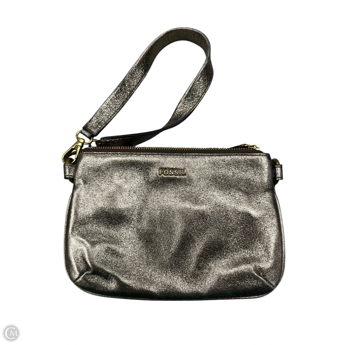 Wristlet Leather By Fossil, Size: Medium