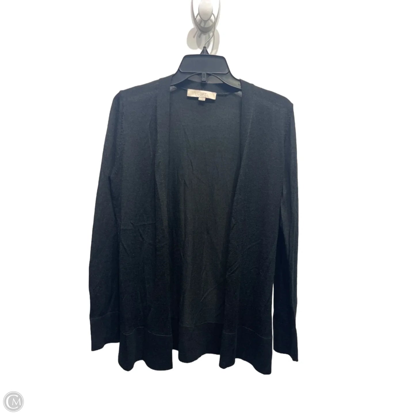 Sweater Cardigan By Loft In Black, Size: S