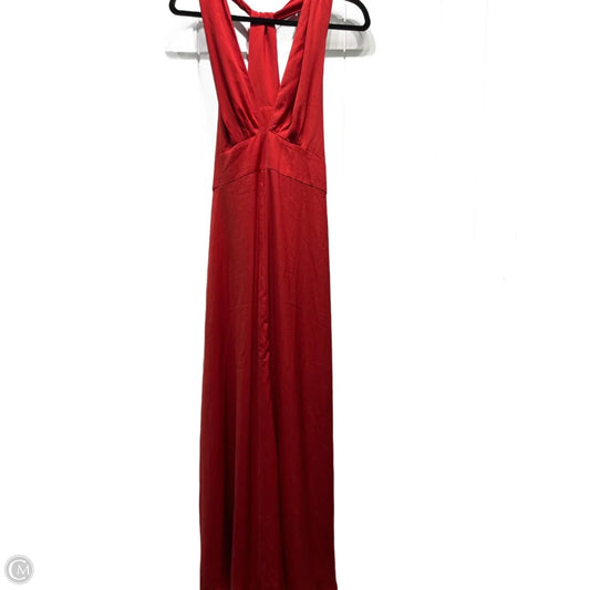 Dress Party Long By Banana Republic In Red, Size: 18