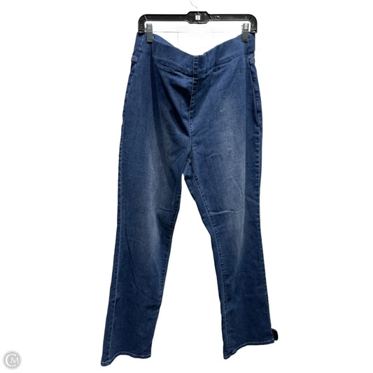Jeans Straight By Not Your Daughters Jeans In Blue Denim, Size: 18