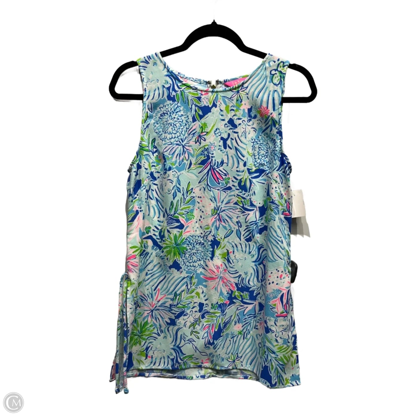 Top Sleeveless Designer By Lilly Pulitzer In Blue & Green, Size: S