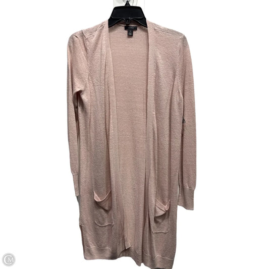 Sweater Cardigan By Halogen In Mauve, Size: M
