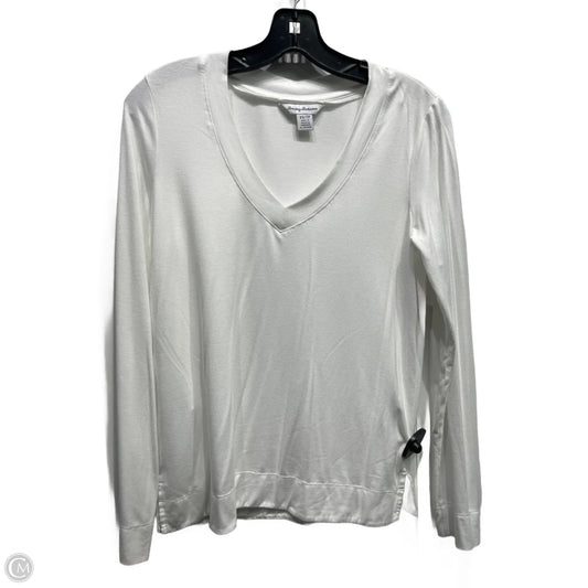 Top Long Sleeve Basic By Tommy Bahama In White, Size: Xs