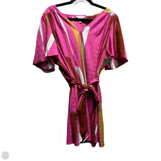 Dress Casual Short By Nine West Apparel In Orange & Pink, Size: Xl