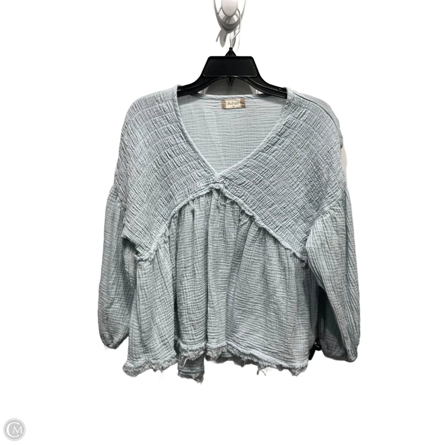 Top Long Sleeve By Altard State In Blue, Size: M