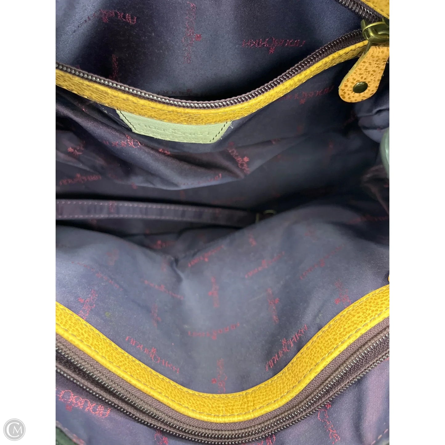 Handbag Leather By Anuschka, Size: Medium