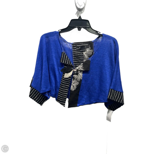 Bolero By MADELIENE GAUCHER In Black & Blue, Size: M