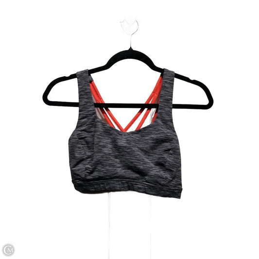 Athletic Bra By Lululemon In Black & Grey, Size: 6