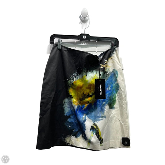 Skirt Mini & Short By Worth Ny In Black & Yellow, Size: 10