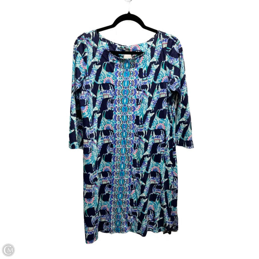 Dress Designer By Lilly Pulitzer In Blue & White, Size: M