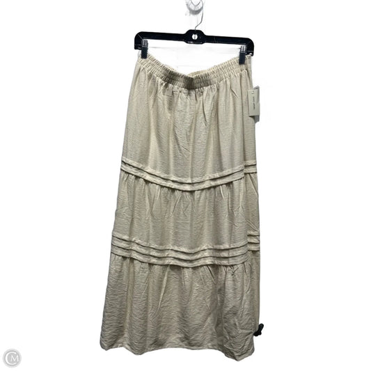 Skirt Maxi By Soho Apparel In Cream, Size: M