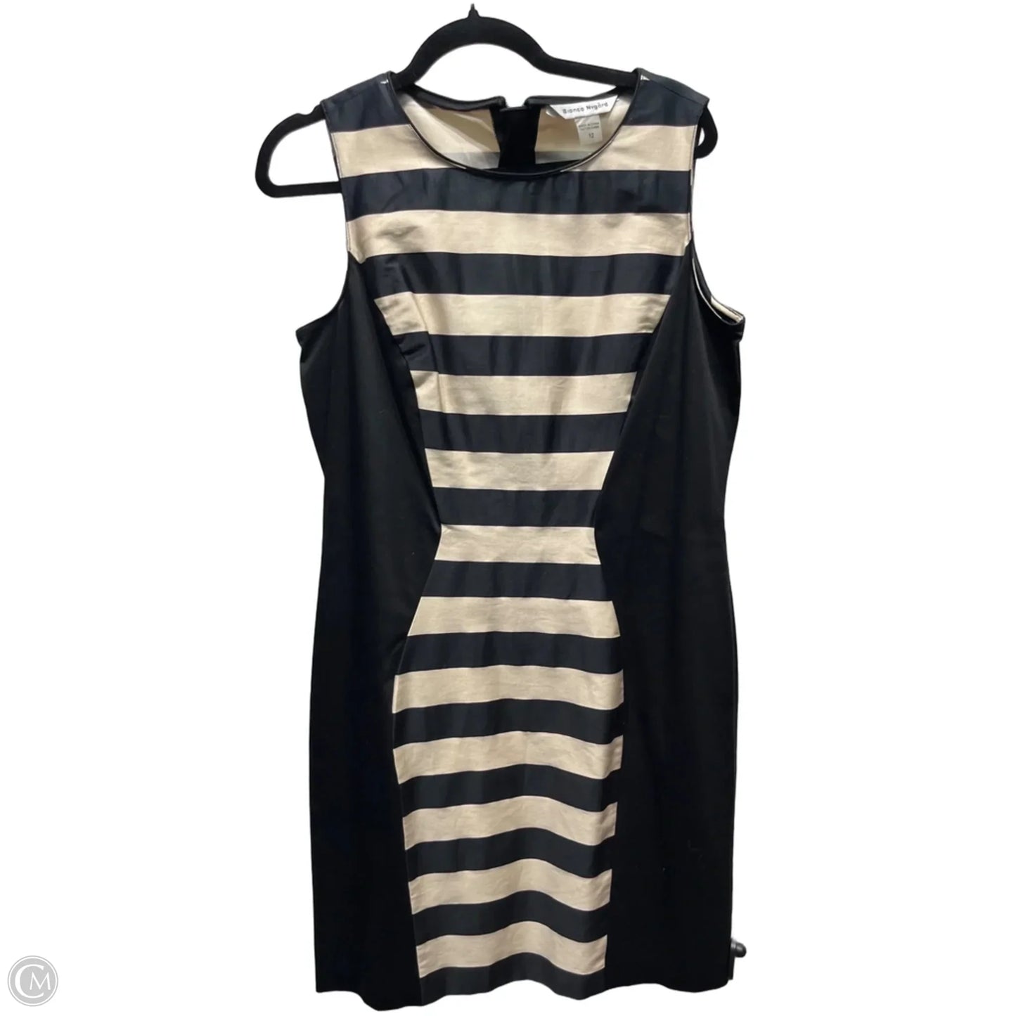 Dress Work By Peter Nygard In Black & Tan, Size: 12