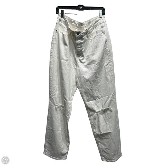 Jeans Straight By Levis In White, Size: 14
