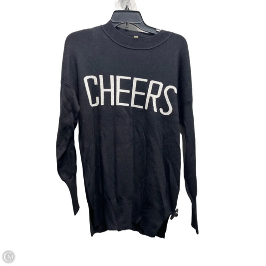 Sweater By Hem & Thread In Black & White, Size: S