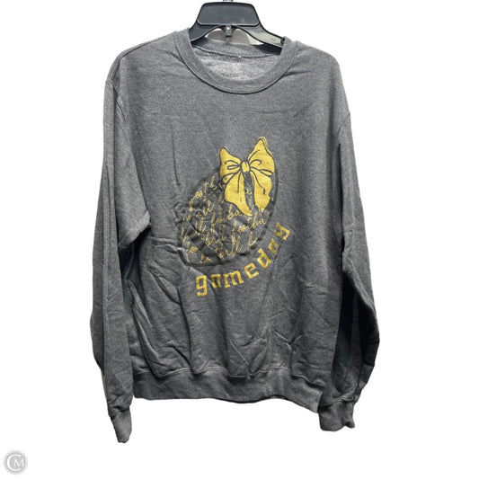 Sweatshirt Crewneck By Clothes Mentor In Grey, Size: M