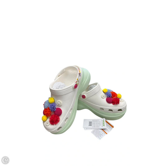 Shoes Heels Platform By Crocs In Multi-colored, Size: 8