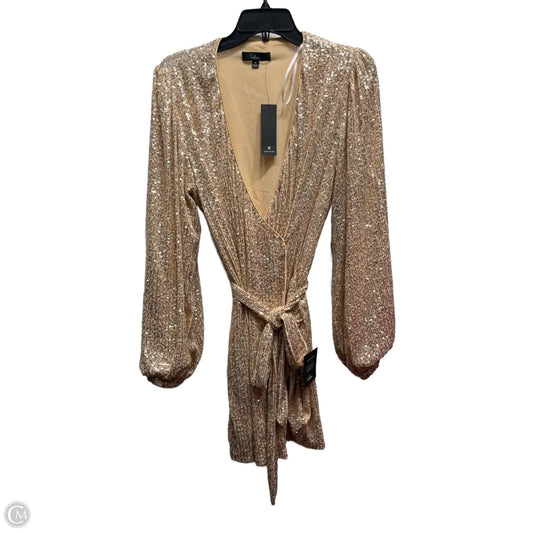 Dress Party Short By Lulus In Rose Gold, Size: M