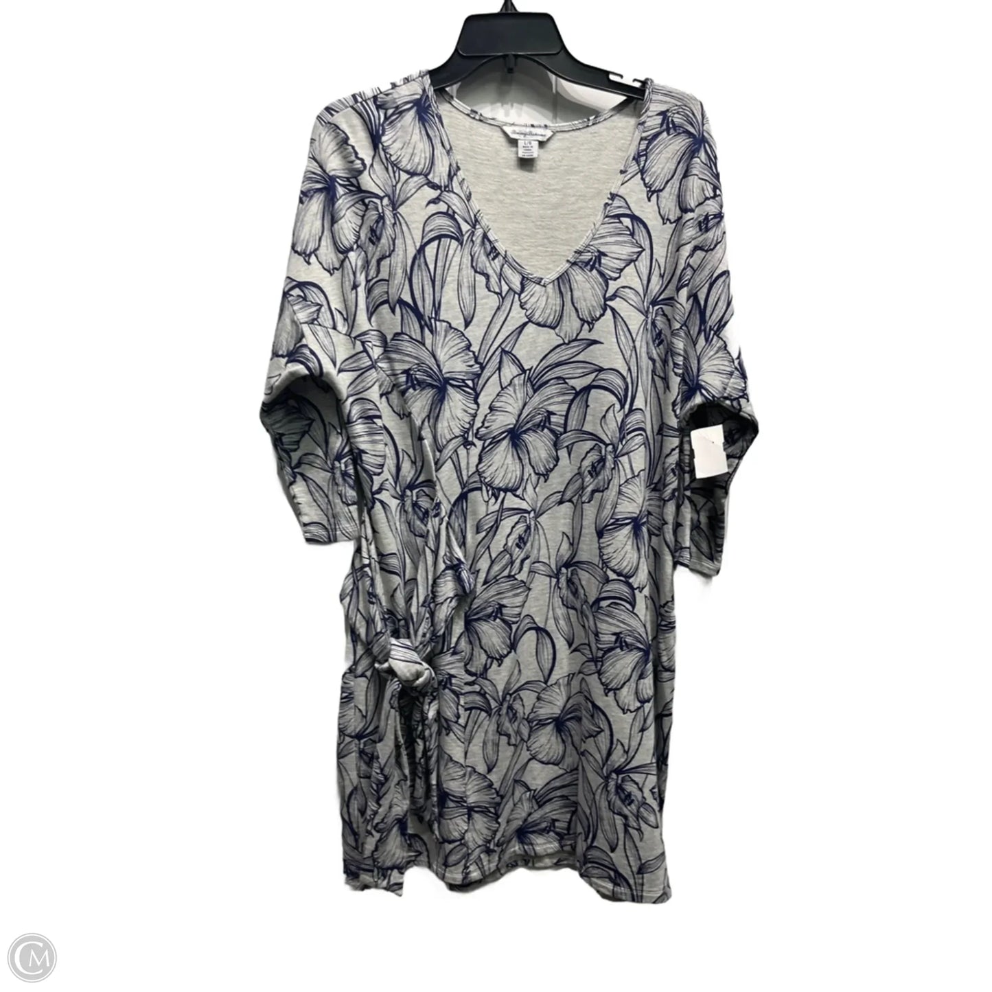 Dress Casual Short By Tommy Bahama In Blue & Grey, Size: L