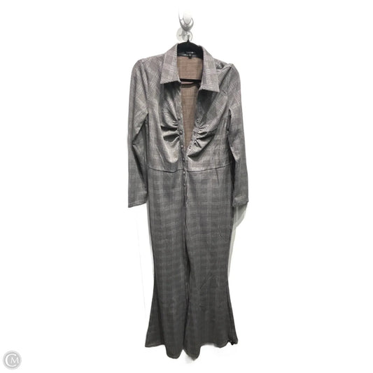 Jumpsuit By Fashion Nova In Plaid Pattern, Size: 1x