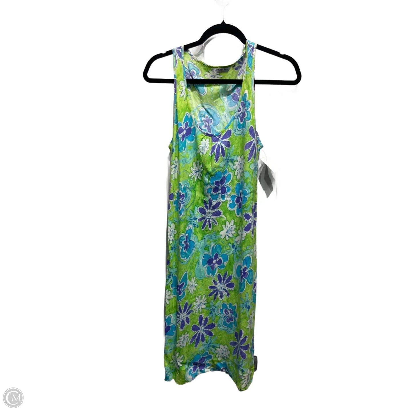Dress Casual Midi By JAMS WORLD In Green & Purple, Size: M