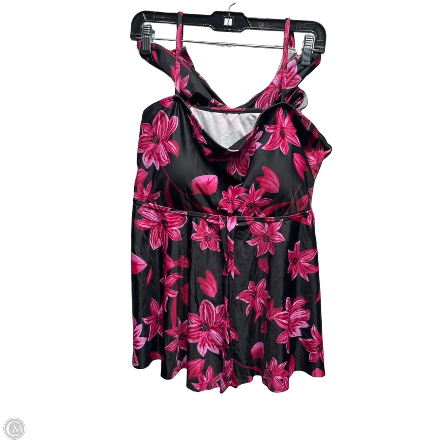 Swimsuit 2pc By Amazon Essentials In Black & Pink, Size: 3x