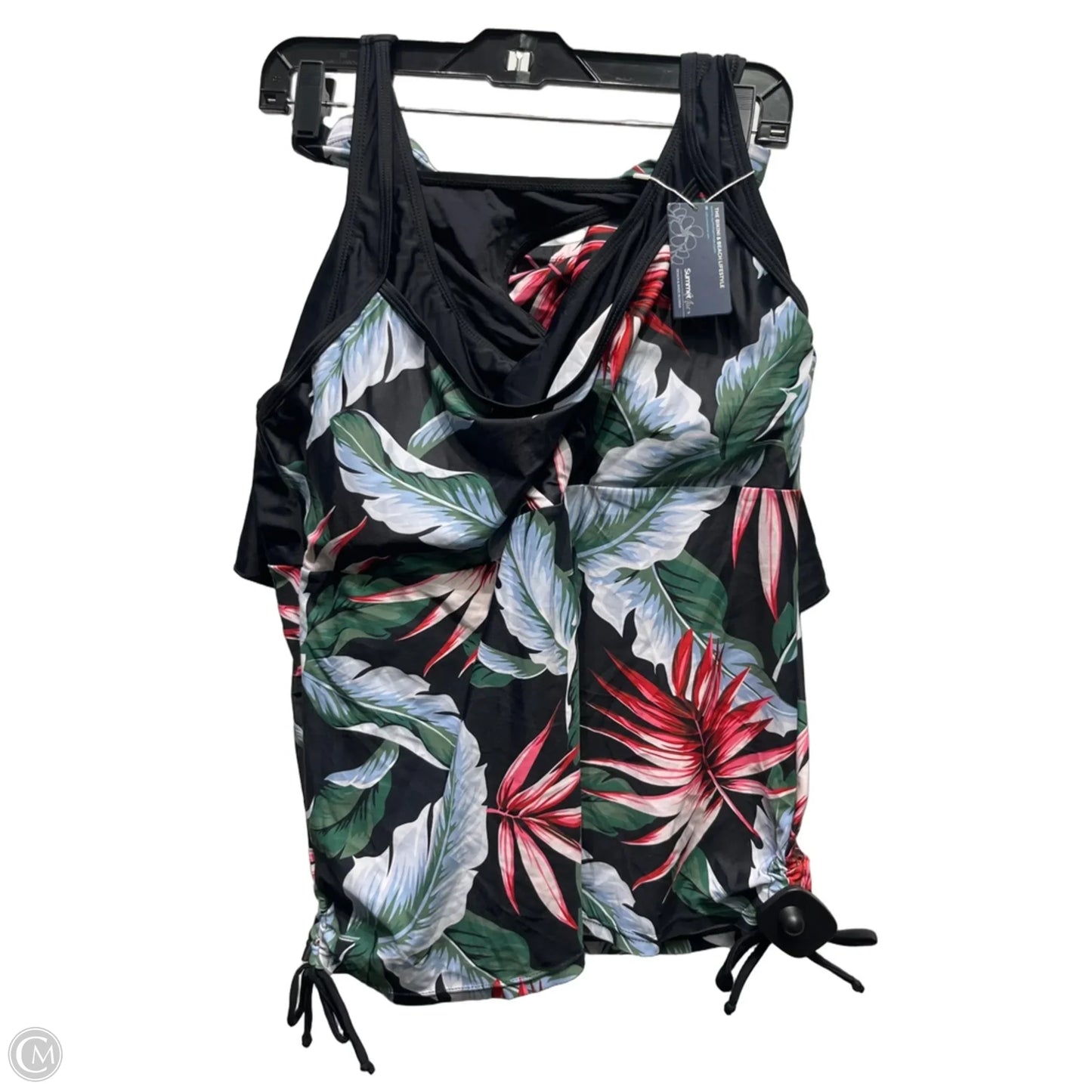 Swimsuit 2pc By summer mae In Black & Red, Size: Xxl