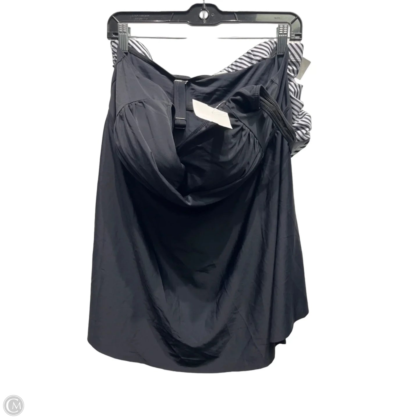 Swimsuit 2pc By Cmf In Black & White, Size: 22