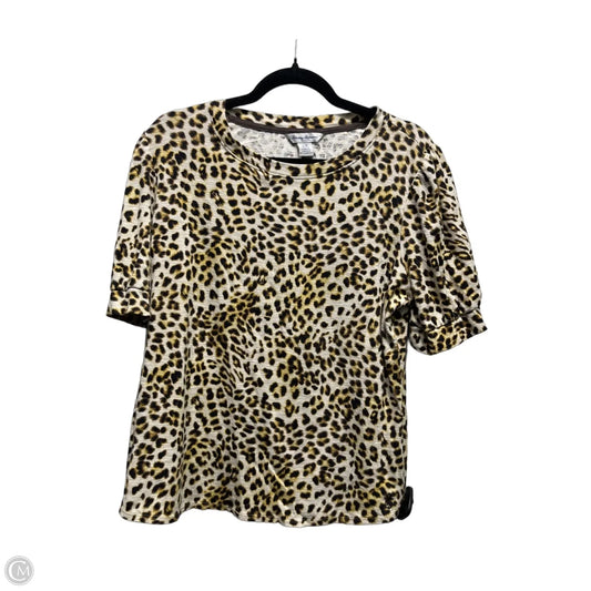 Top Short Sleeve By Tommy Bahama In Animal Print, Size: L