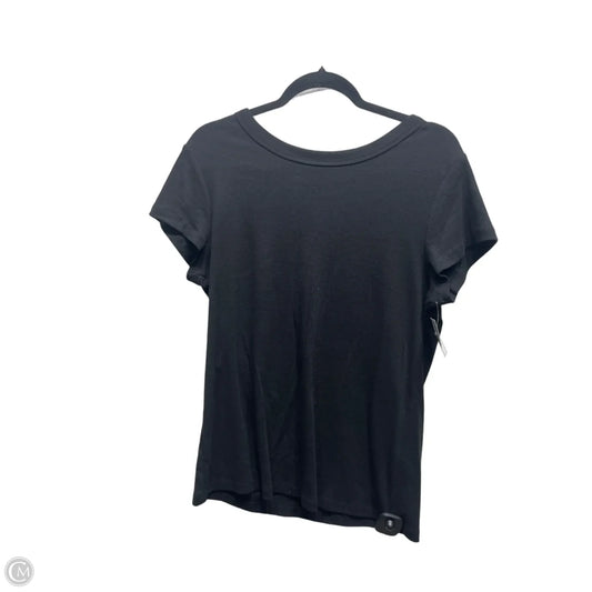 Top Short Sleeve Basic By Sonoma In Black, Size: Xl