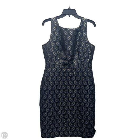 Dress Work By Ann Taylor In Black & Gold, Size: 8