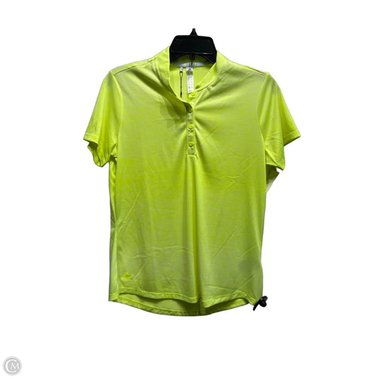 Athletic Top Short Sleeve By Adidas In Ombre Print, Size: M