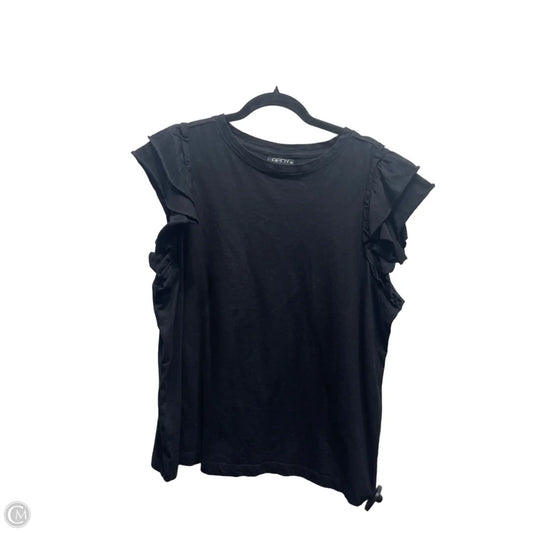 Top Short Sleeve By apny In Black, Size: Xl