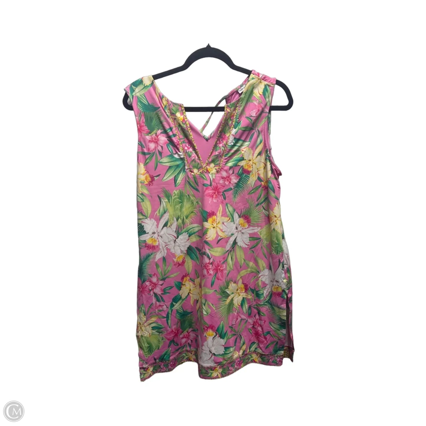 Romper By Tommy Bahama In Green & Pink, Size: L